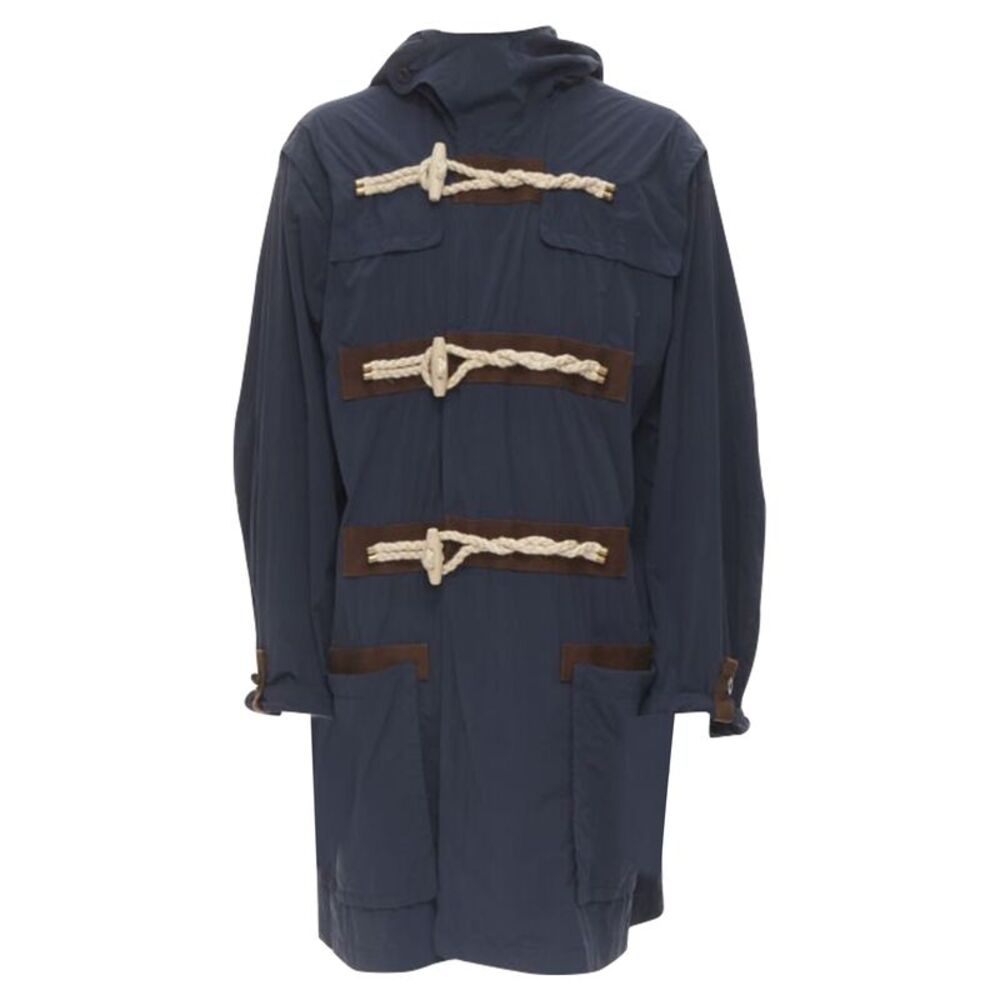 Kolor rope wood toggle button parka jacket